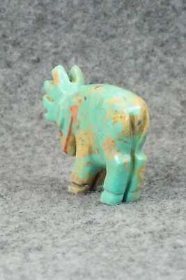 Moose Zuni Fetish Carving - Andres Quandelacy