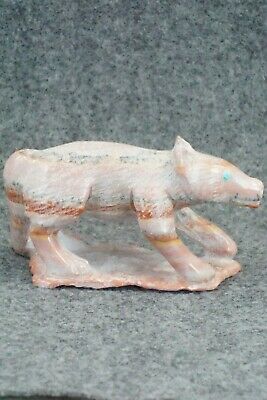 Wolf Zuni Fetish Carving - Derrick Kaamasee