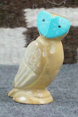 Owl Zuni Fetish Carving - Enrike Leekya