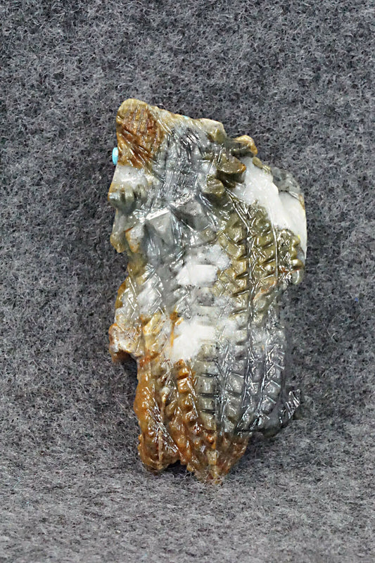 Horned Toad Zuni Fetish Carving - Alvin Haloo