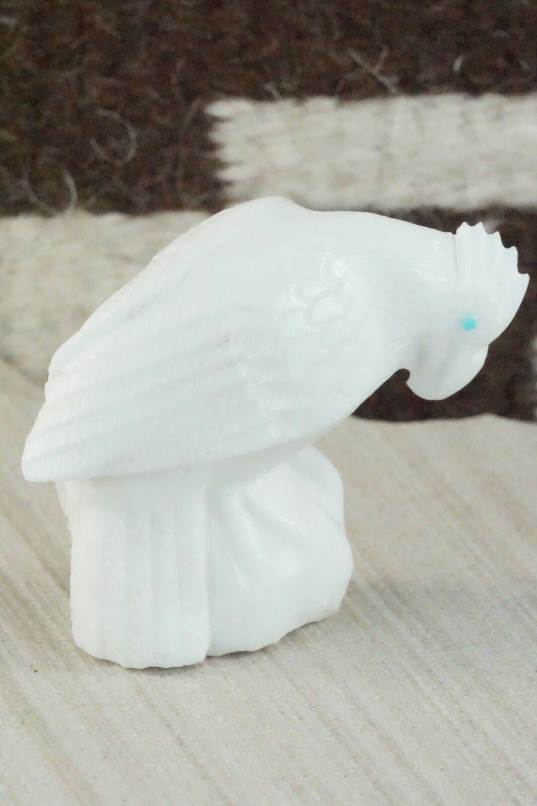 Bird Zuni Fetish Carving - Derrick Kaamasee