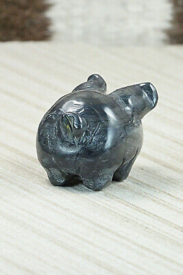 Pig Zuni Fetish Carving - Stanton Hannaweeke