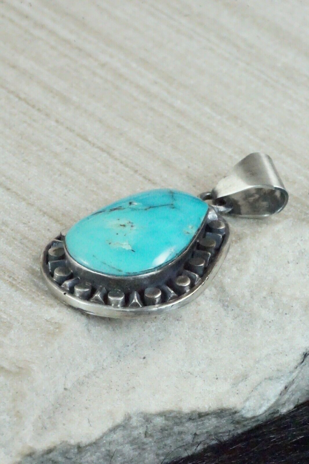 Turquoise and Sterling Silver Pendant - Sharon McCarthy