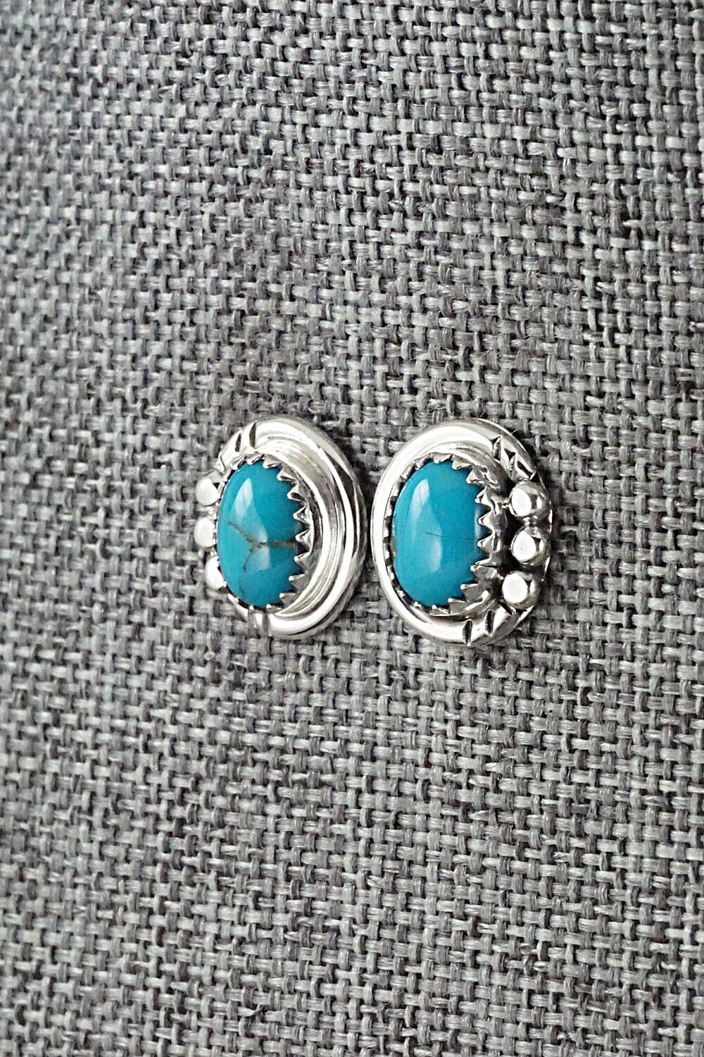 Turquoise & Sterling Silver Earrings - Rita Largo