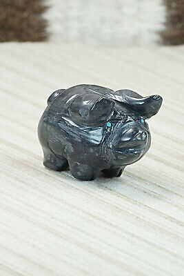 Pig Zuni Fetish Carving - Stanton Hannaweeke