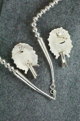 Turquoise & Sterling Silver Squash Blossom Set - Victor Begay