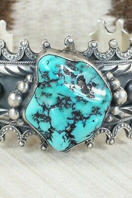 Turquoise & Sterling Silver Bracelet - Wallace Jr.