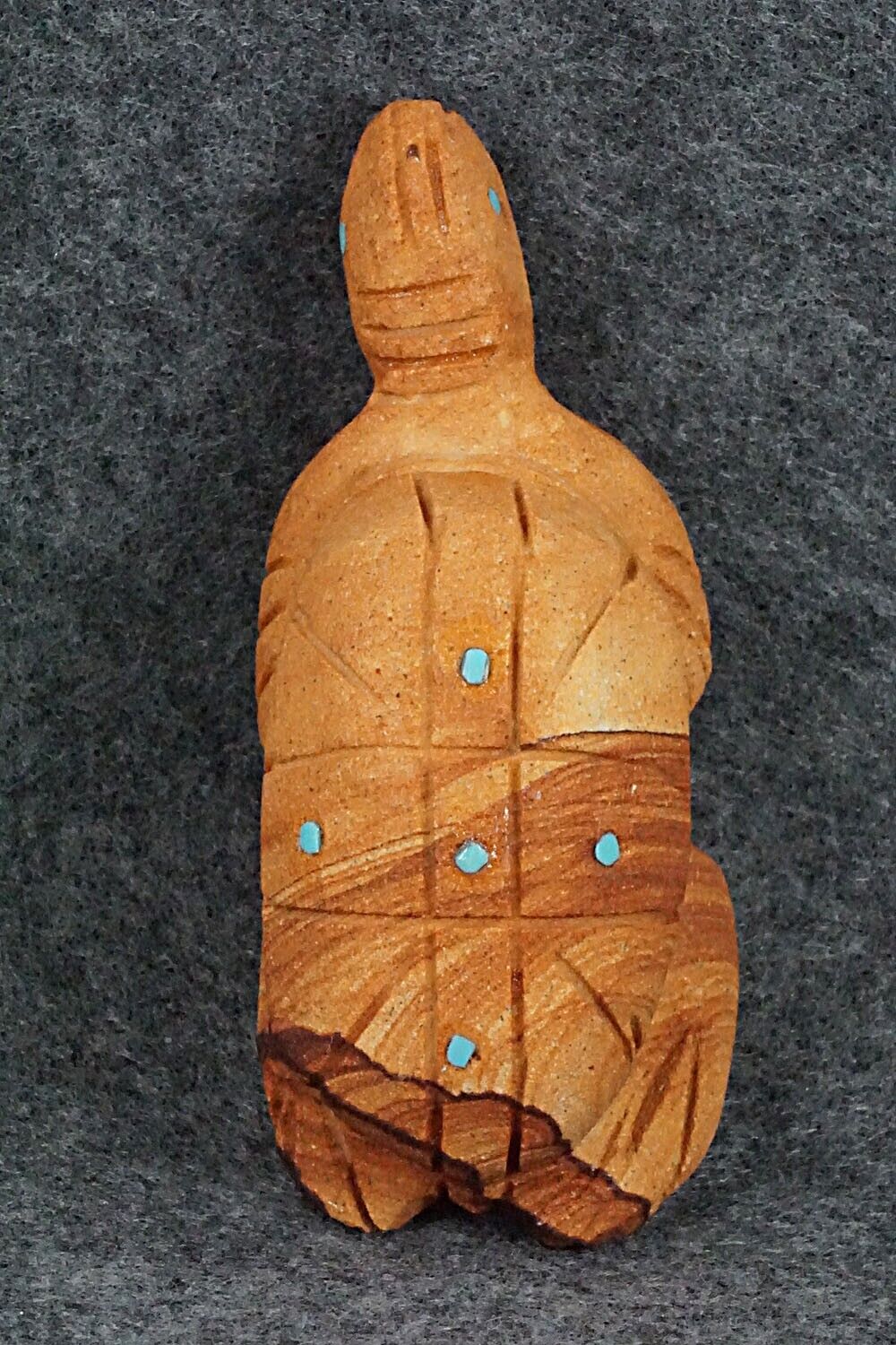 Turtle Zuni Fetish Carving - Louise Ponchuella