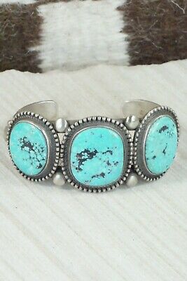 Turquoise and Sterling Silver Bracelet - Calvin Martinez
