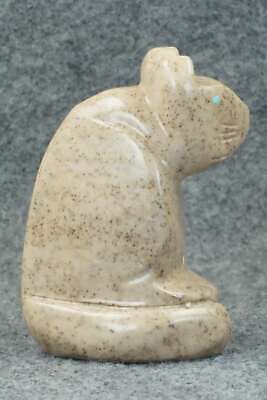 Mountain Lion Zuni Fetish Carving - Gilbert Lonjose