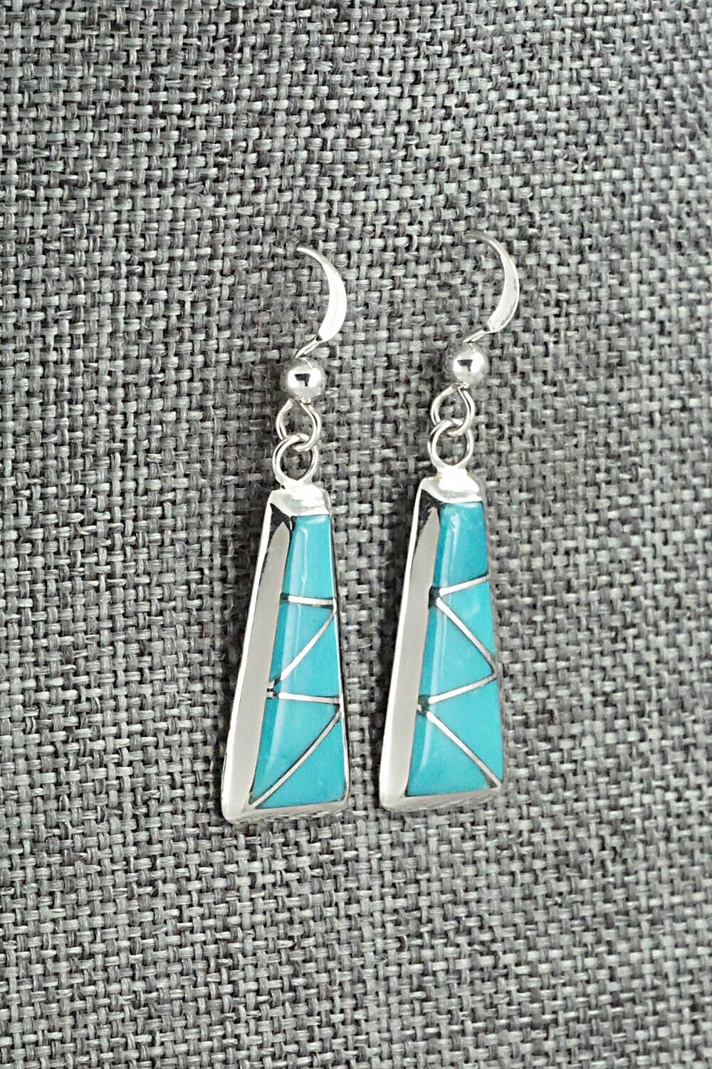 Turquoise & Sterling Silver Earrings - Stewart Tucson