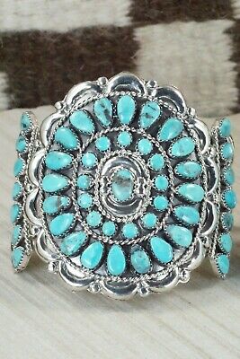 Turquoise & Sterling Silver Squash Blossom Set - Victor Begay