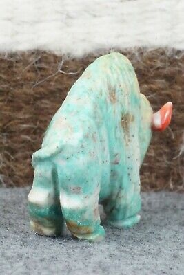 Buffalo Zuni Fetish Carving - Andres Quandelacy
