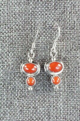 Coral & Sterling Silver Earrings - Verley Betone