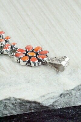 Spiny Oyster and Sterling Silver Pendant - Renelle Perry