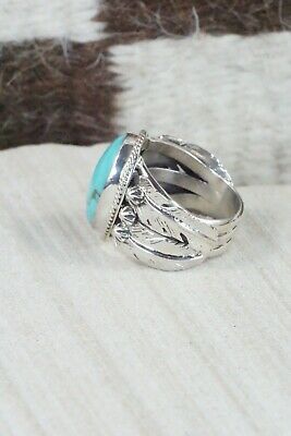 Turquoise & Sterling Silver Ring - Grace Kenneth - Size 6.5