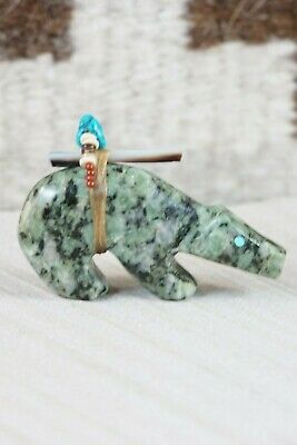 Bear Zuni Fetish Carving - Fernando Laiwakete - High Lonesome Trading