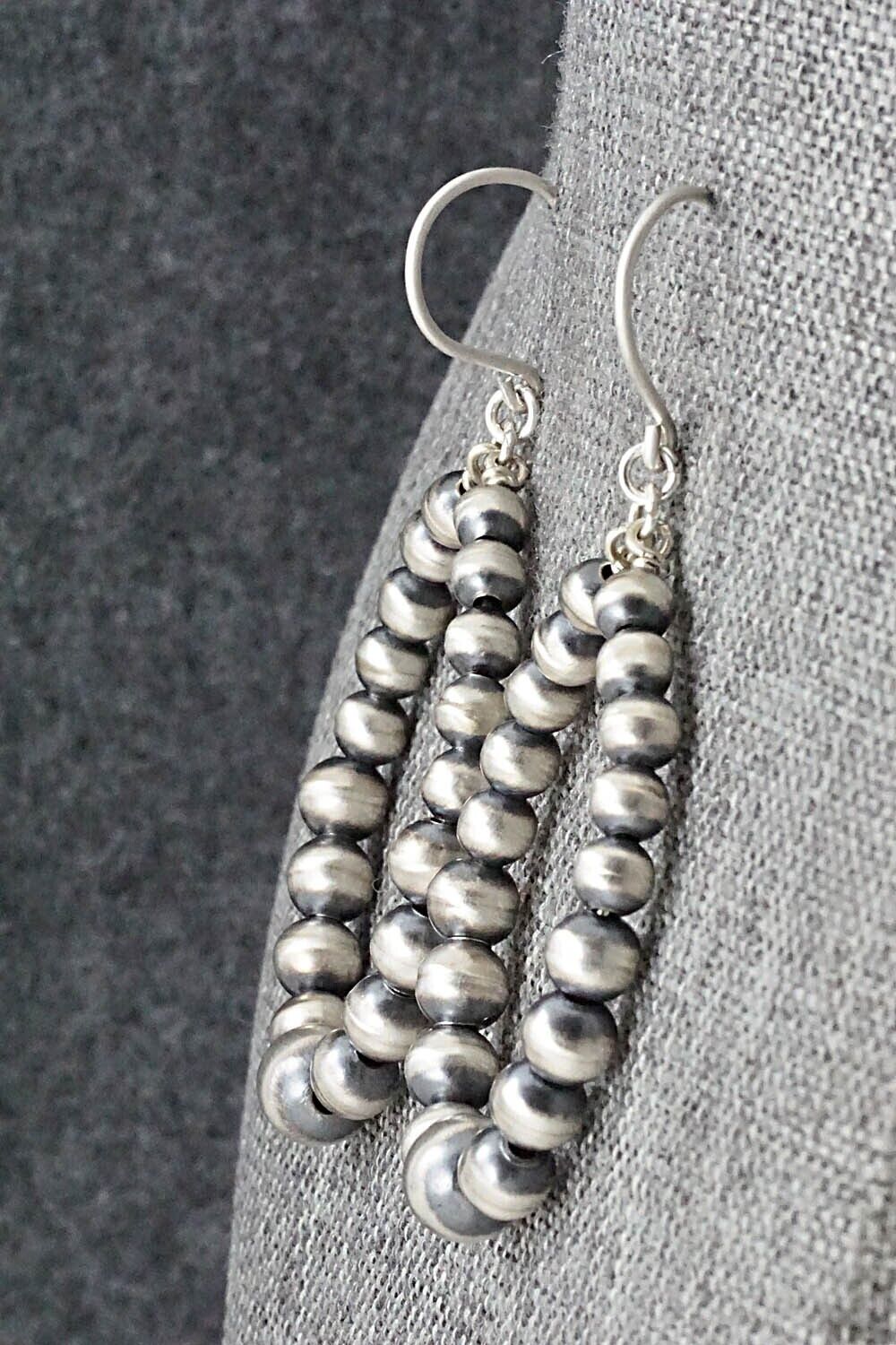 Sterling Silver Navajo Pearl Earrings - Amanda Perry