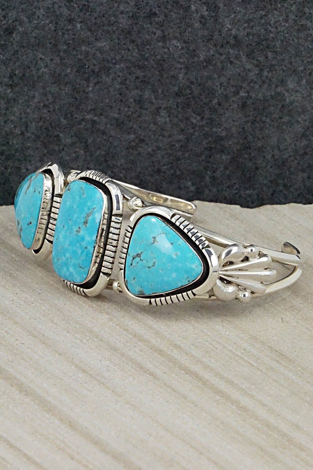 Turquoise and Sterling Silver Bracelet - Jimson Belin