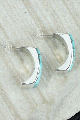 Turquoise & Sterling Silver Earrings - Lloyd Kanesta