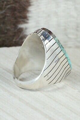 Turquoise and Sterling Silver Ring - Ray Jack - Size 11.5