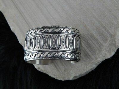 Navajo Sterling Silver Bracelet - Raymond Delgarito - High Lonesome Trading