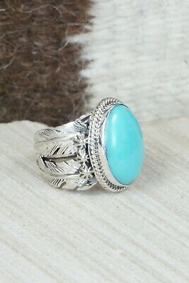 Turquoise & Sterling Silver Ring - Grace Kenneth - Size 5.5