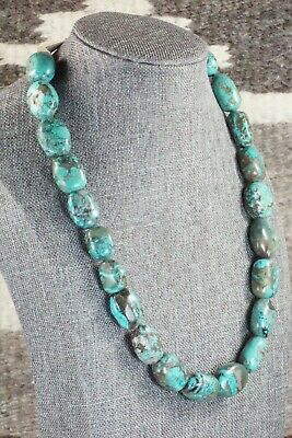 Turquoise & Sterling Silver Necklace - Navajo