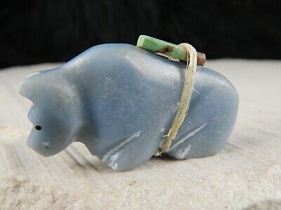 Bear Zuni Fetish Carving - Steve Natochu - High Lonesome Trading