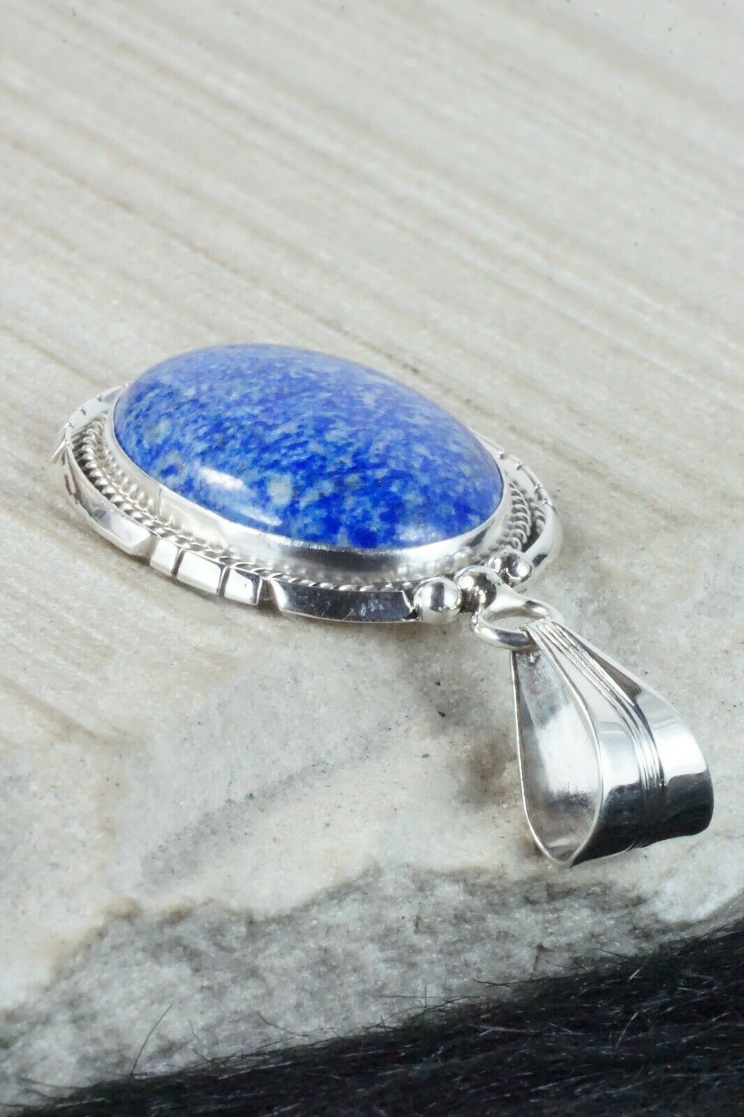 Lapis & Sterling Silver Pendant - Samuel Yellowhair