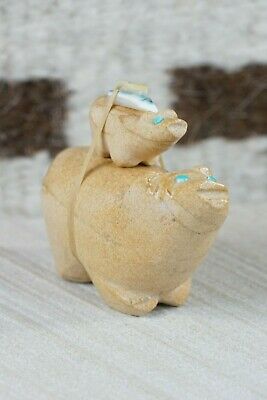 Bear Zuni Fetish Carving - Delvin Leekya - High Lonesome Trading