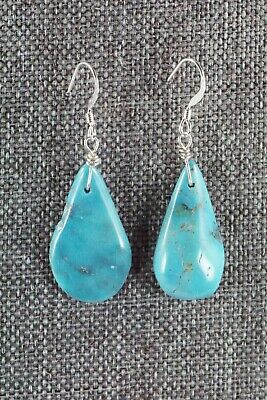 Navajo Turquoise & Sterling Silver Earrings - Native American