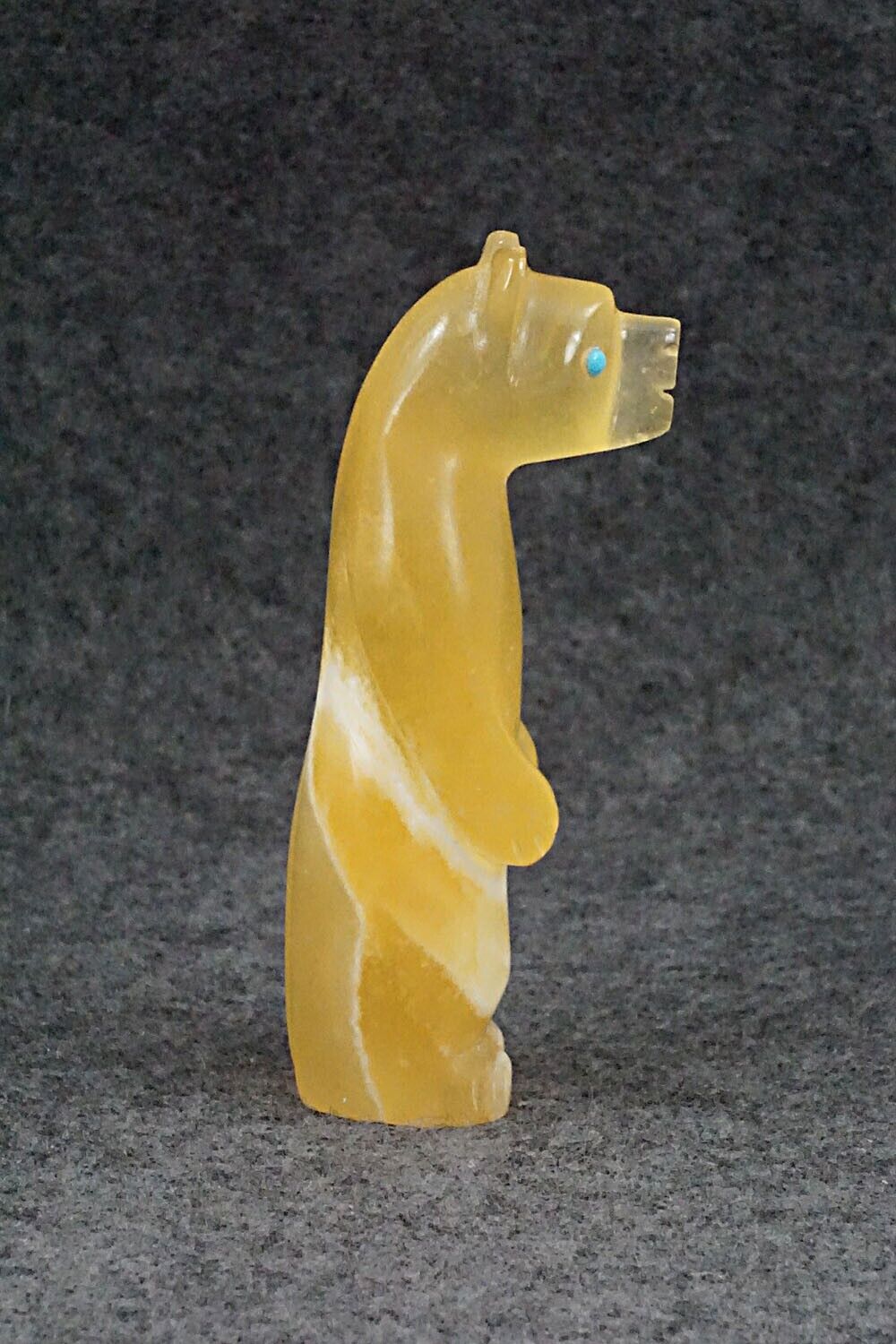 Bear Zuni Fetish Carving - Ronnie Lunasee