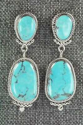 Turquoise & Sterling Silver Earrings - Verley Betone