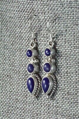 Lapis & Sterling Silver Earrings - Gary Shorty