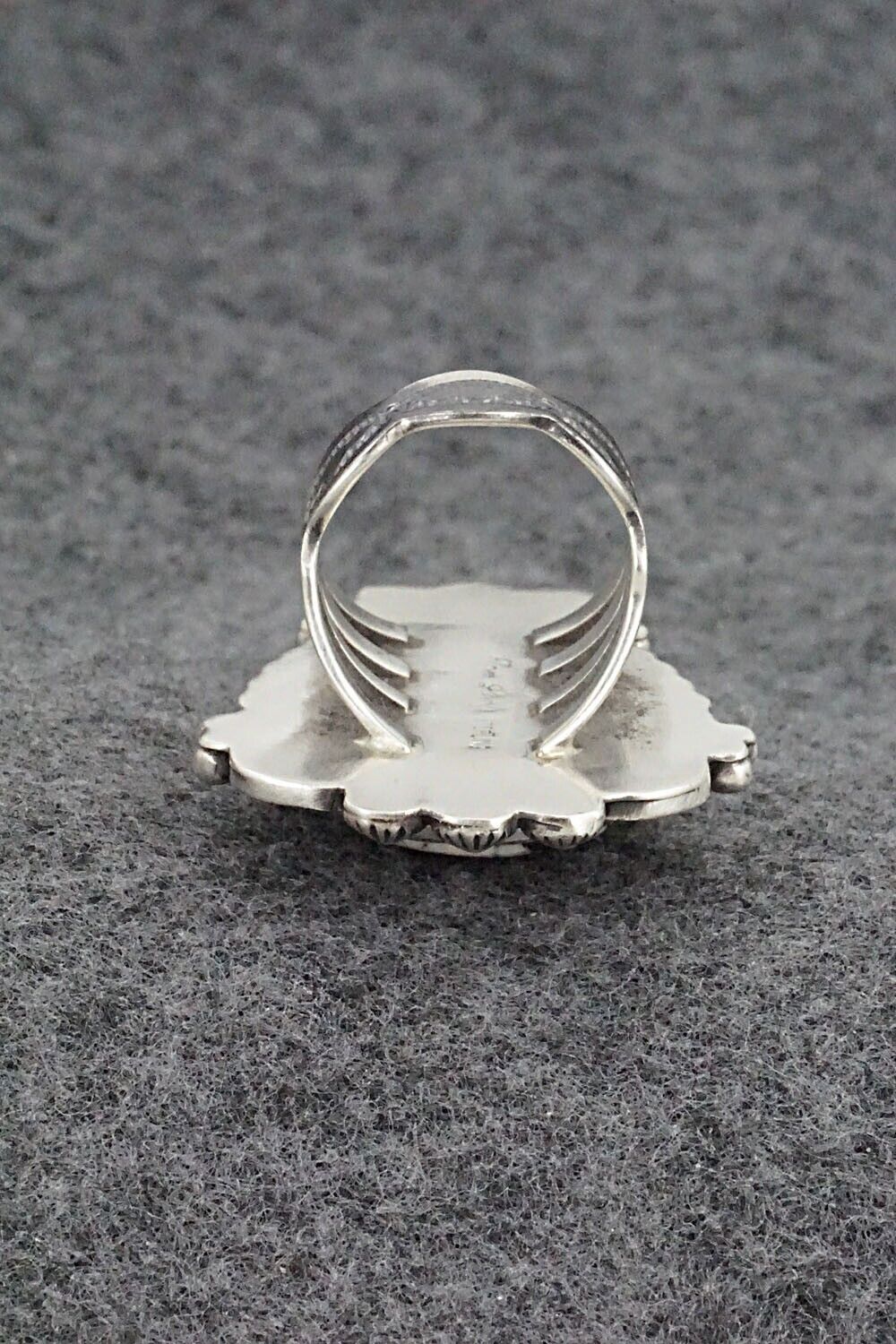 White Buffalo & Sterling Silver Ring - Tom Lewis - Size 6.5