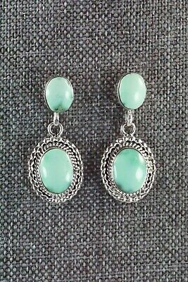 Navajo Turquoise and Sterling Silver Earrings - Verley Betone