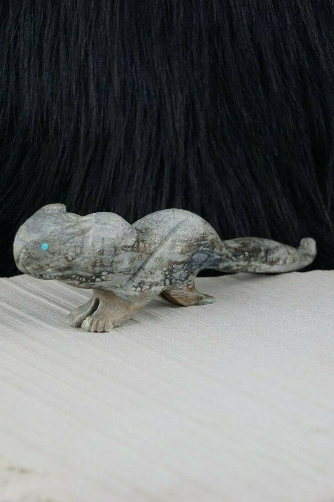 Mountain Lion Zuni Fetish Carving - Tony Mackel - High Lonesome Trading
