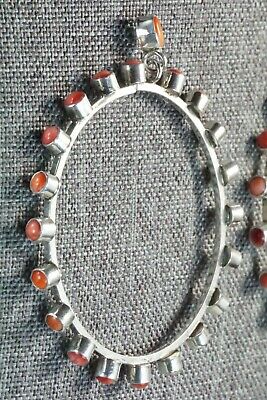 Spiny Oyster and Sterling Silver Earrings - Renelle Perry