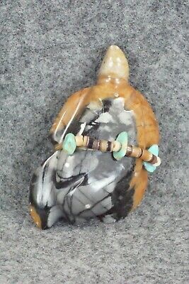 Turtle Zuni Fetish Carving - Daisy Natewa - High Lonesome Trading