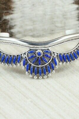 Lapis & Sterling Silver Bracelet - Stewart Nakatewa
