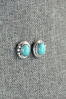 Navajo Turquoise & Sterling Silver Earrings - Mark Davis