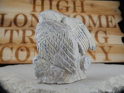 Eagle Zuni Fetish Carving - Evan Cachini - High Lonesome Trading