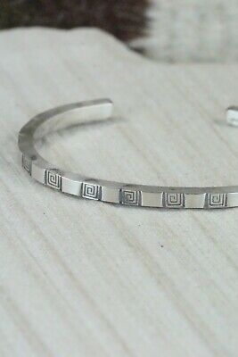 Navajo Sterling Silver Bracelet - Elaine Tahe