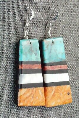 Multi Stone & Sterling Silver Earrings - Torevia Crespin