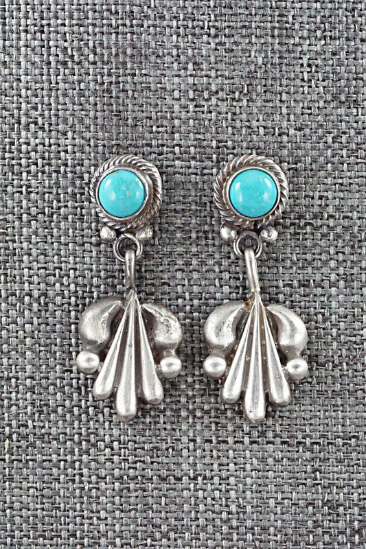 Turquoise & Sterling Silver Earrings - Annie Spencer