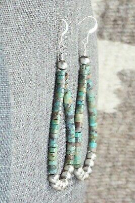 Turquoise & Sterling Silver Earrings - Doreen Jake - High Lonesome Trading