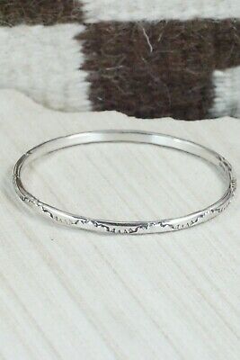 Sterling Silver Bangle Cuff - Elaine Tahe
