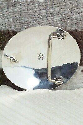 Turquoise & Sterling Silver Belt Buckle - Wilbert Muskett Sr. - High Lonesome Trading