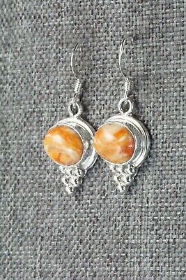 Spiny Oyster & Sterling Silver Earrings - Rosie Chee